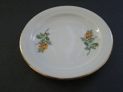 VINTAGE KAHLA PORCELAIN ROSE PLATE 4 / KAHLA EAST GERMANY