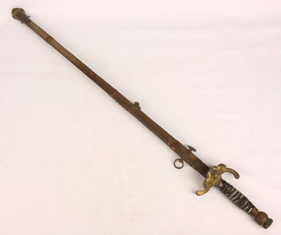 ANTIQUE MASONIC KNIGHTS OF COLUMBUS FRATERNAL SWORD HENDERSON NAMED