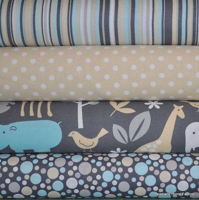 Baby Zoology 4 Fat Quarters bundle, Michael Miller