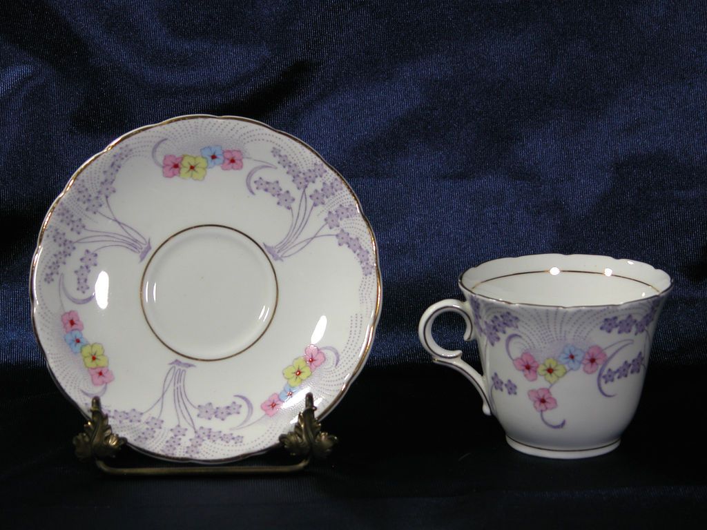 COLCLOUGH BONE CHINA CUP & SAUCER LONGTON ENGLAND *  USA