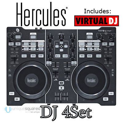 Hercules DJ 4Set 4 Set Controller Interface +Virtual DJ