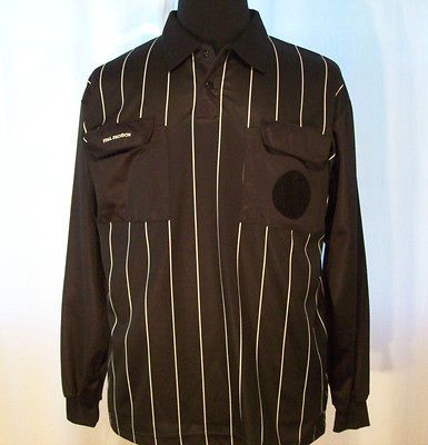 Referee Shirt LONG SLEEVE by Final Decision Large Excellent cond