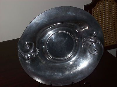 Fantastic RARE Art Nouveau NEKRASSOFF 12 Antique Pewter Platter Plate