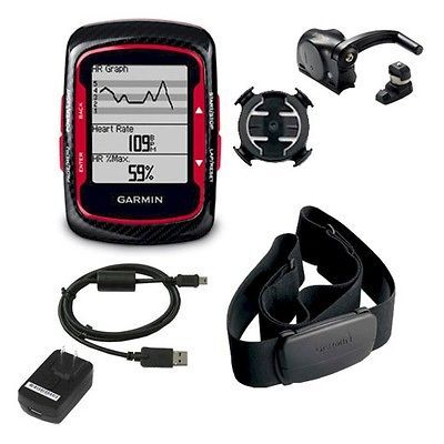 Garmin Edge 500 Bundle Black and Red