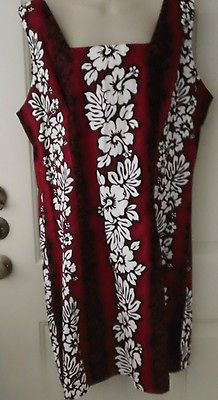 Royal Creations Vtg Hawaiian Print Dress Size3x Sleeve less Colors