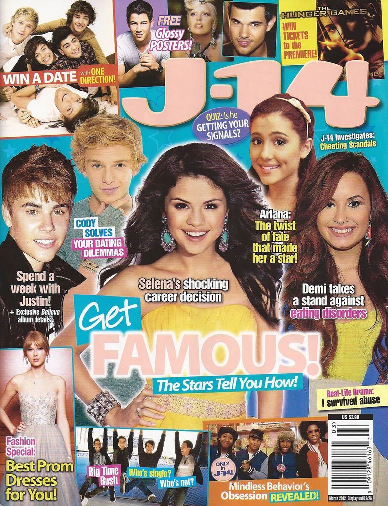 Selena Gomez, Justin Bieber, One Direction, Taylor Swift Lautner March