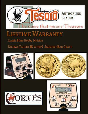 849 TESORO CORTES METAL DETECTOR 9X8 SEARCH COIL LIFETIME WARRANTY