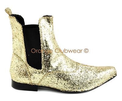 PLEASER Mens Glitter Rockstar Halloween Costume Shoes