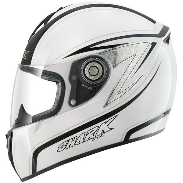 Shark RSI D Tone White Motorcycle Helmet/WAS $529.95,NOW $199
