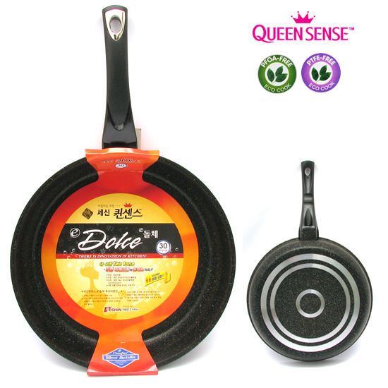 QUEEN SENSE Marble Coated Non Stick Fry Pans Nano Coat Frying Pan 28