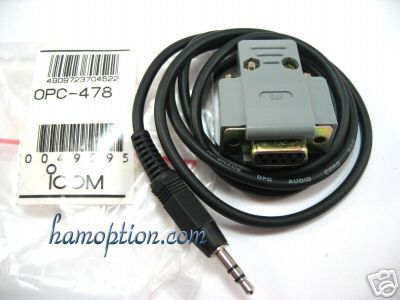 NEW ICOM OPC 478 Program Cable IC T7A IC W32 IC R10 IC R5 IC R6 IC V85