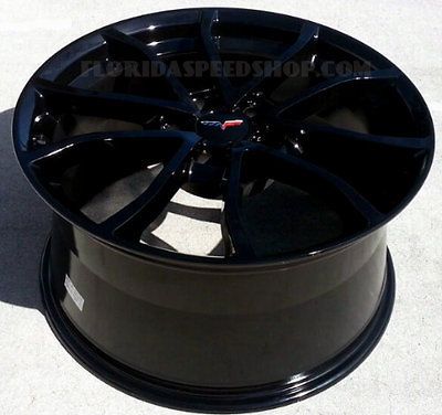 Corvette Gloss Black Centennial Cup Style Wheels 18/19 Combo C5 1997