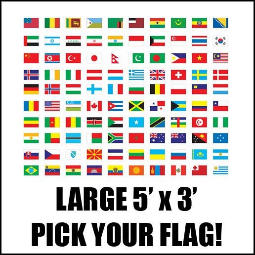 3FT NATIONAL LARGE QUALITY MISCELLANEOUS SPORTS FLAG DECORATION