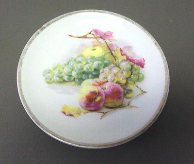 CT Altwasser Germany Dessert or Bread Plate Hand Painted Fruit Artist