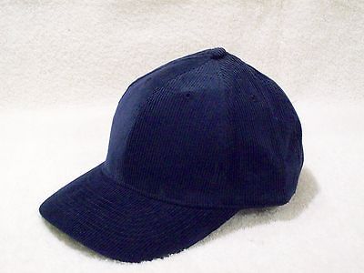 BLUE CORDUROY CAP HAT LOW PROFILE STRUCTURED CROWN OTTO CAP 19 059