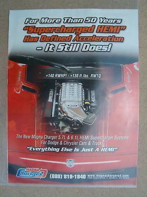 MAGNA CHARGER SUPERCHARGER **ORIGINAL AD** HEMI