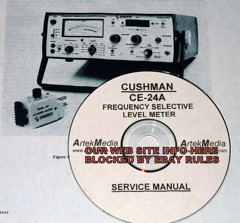 CUSHMAN CE 24A SERVICE MANUAL