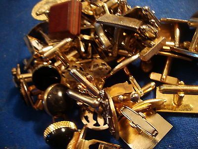 ESTATE BEAUTIFUL VINTAGE HUGE LOT OF MIS MATCHED CUFFLINKS LOT 4