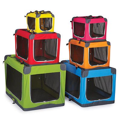 Pioneer Soft Crates for Dogs sturdy fold down steel frame XXS Yellow