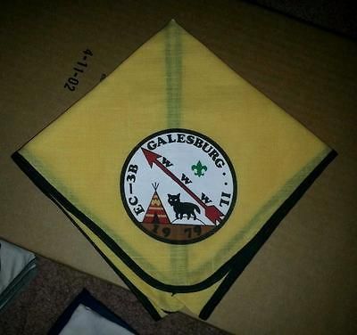 EC 3B GALESBURG WWW 1979 BOY SCOUT NECKERCHIEF ORDER OF THE ARROW