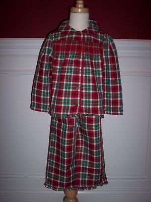 Janie Jack Plaid Christmas Pajamas PJs Girls Holiday