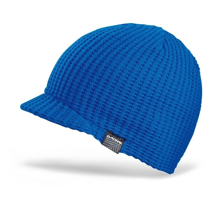 NEW Mens Dakine WAFFLE VISOR knit snowboard ski beanie Blue OS