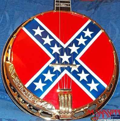 CONFEDERATE BANJO HEAD   OR ANY CUSTOM DESIGN