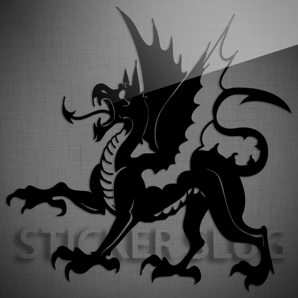 ROYAL CASTLE DRAGON Drake Decal Sticker   Vinyl Custom Wall Art Window