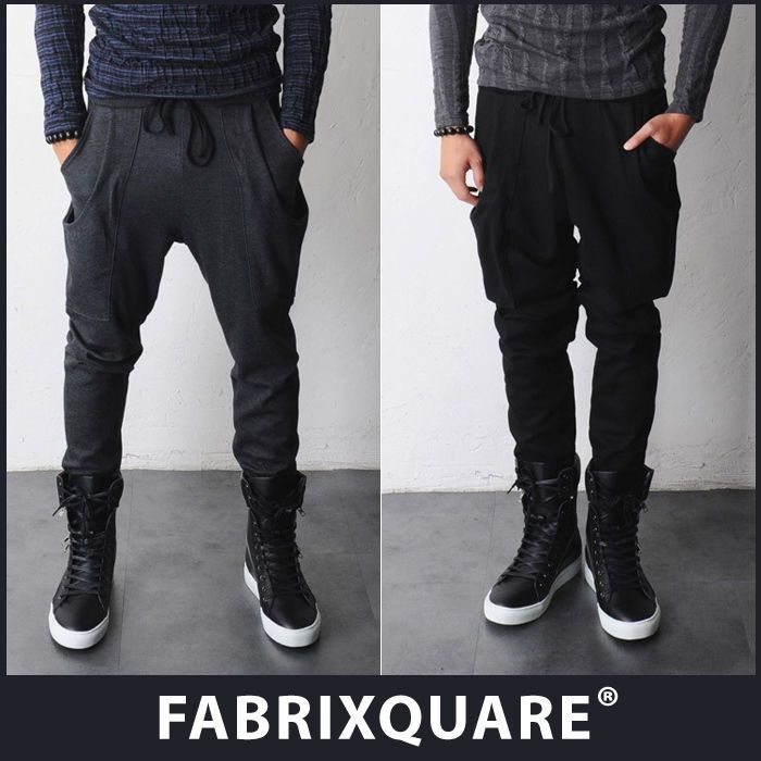 FX Homme Ricky Double Pocket Drop Crotch Baggy Sweat Pants at