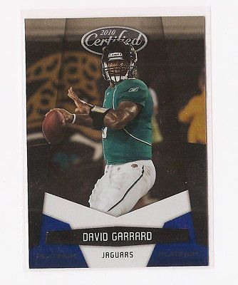 listed 2010 Panini Certified DAVID GARRARD PLATINUM BLUE #67 SP /100