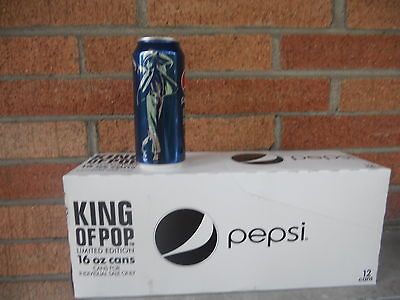 Limited Edition Rare Pepsi Michael Jackson 16 Oz.Cans Full Case Of Pop