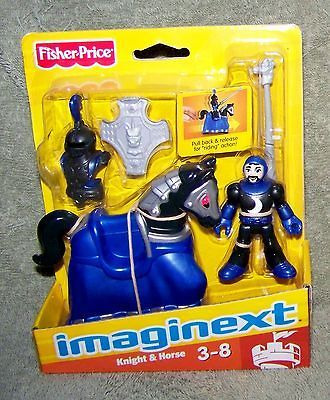 NEW IMAGINEXT CASTLE 2012 DARK KNIGHT & HORSE SET