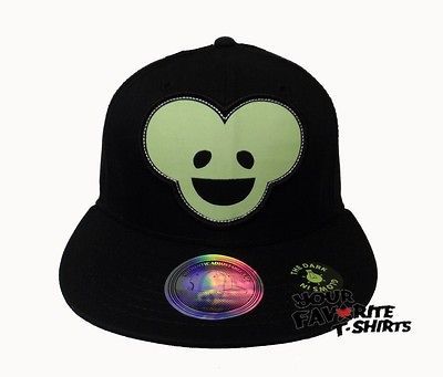 Deadmau5 Symbol Applique Glow In The Dark Licensed Flat Brim Snapback