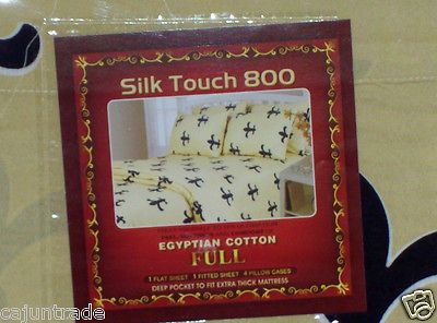 Fleur de lis sheet set   Queen or Full size