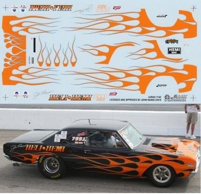 John Rains 68 Dodge Dart Heli Hemi NHRA Drag Decals