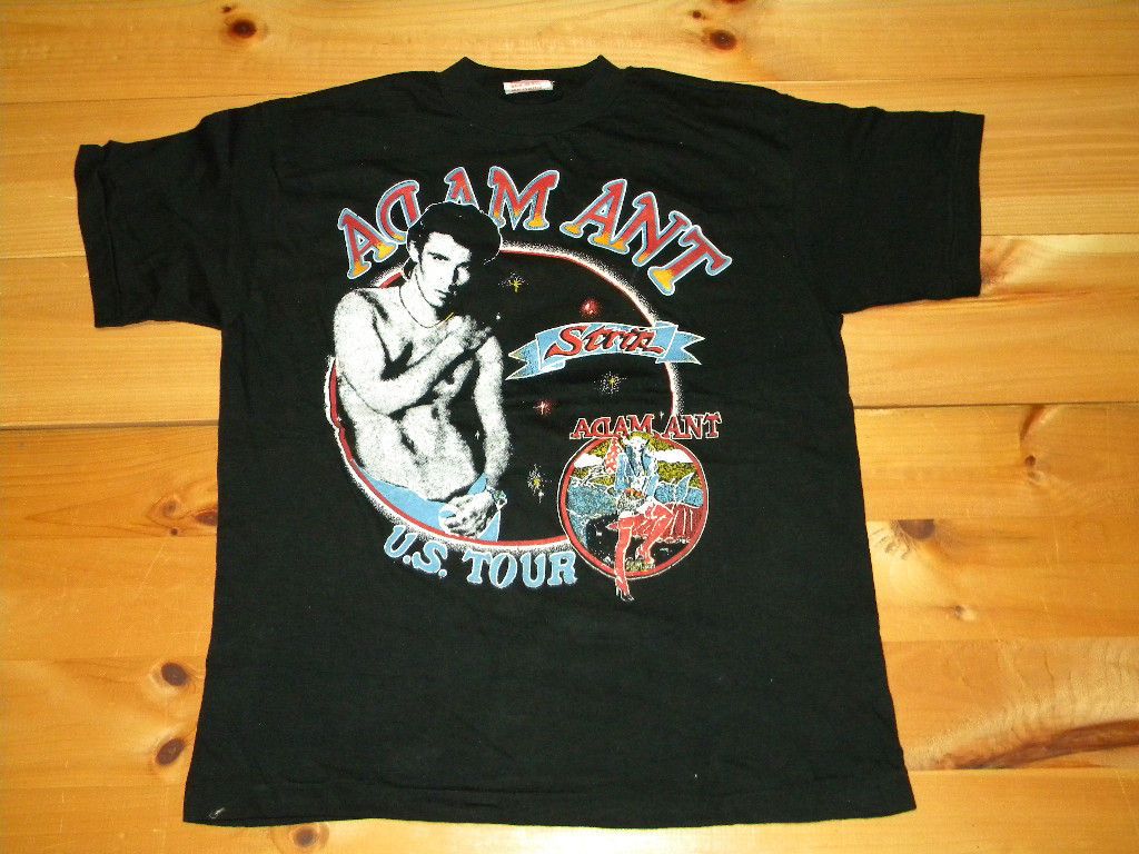 Vintage Rock Band T Shirt Sz Med ADAM ANT Deadstock