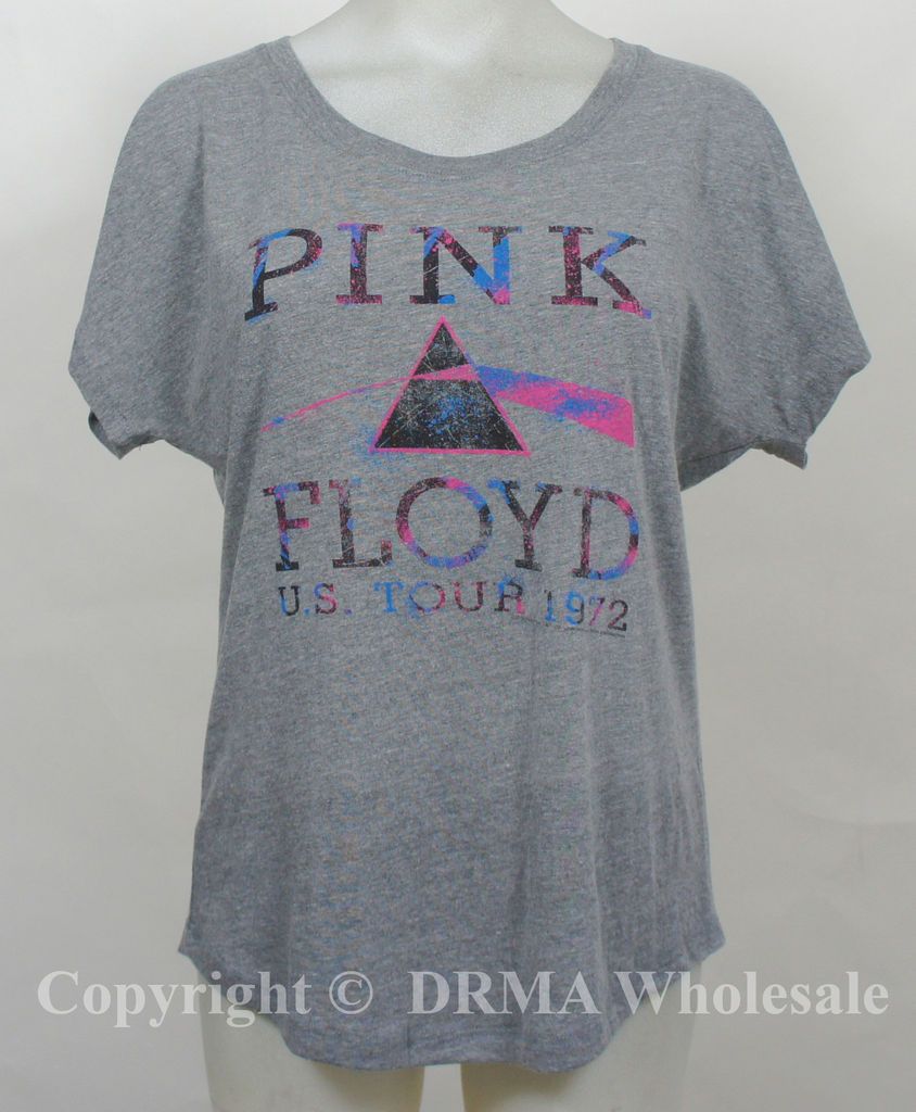 Authentic PINK FLOYD US Tour 1972 Girl Juniors Dolman T Shirt S M L XL