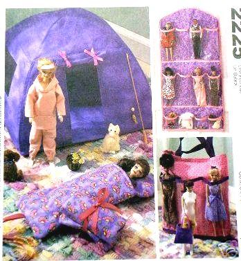 McCalls 2225 OOP Barbie Camping & Organizer Pattern