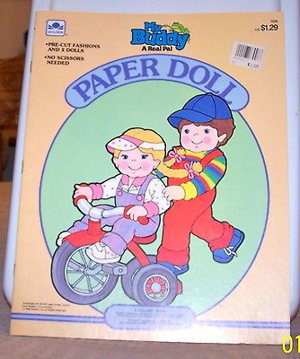 MY BUDDY, A REAL PAL, PAPER DOLL BOOK, Uncut, Mint, 2 DOLLS