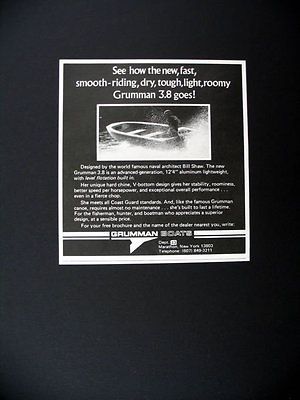 Grumman Boats 3.8 Boat 1977 print Ad