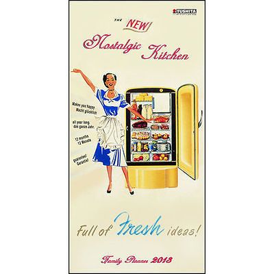 Retro Kitchen Family Planner 2013 Long Poster Calendar