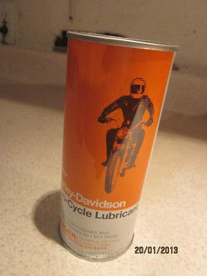 Harley Davidson AMF Tin Oil Can 2 Cycle Lubricant New