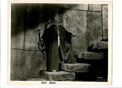 JON HALL 1940S 8X 10 PROMO STILL GYPSY MAN WITH COBRA CANE VG