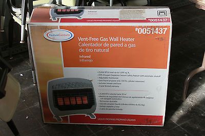 Vent Free Infrared Gas Propane Wall Heater (25000 BTU) with ODS Sensor