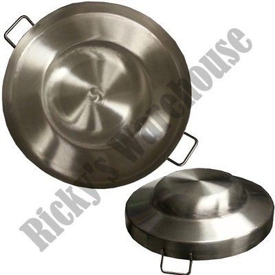 Steel Comal Pozo Concave Deep Fryer Taco Grill Pan Burner Wok