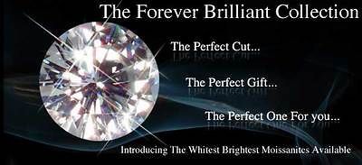 Round Certified Forever Brilliant Moissanite By Charles&Colvar d