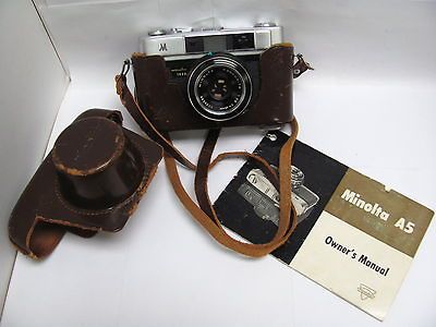 Rangefinder 35mm Camera 45mm f2.8 Lens w/Case & Manual   REFURBISHED