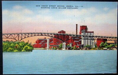 ~ 1930s HIRAM WALKER WHISKEY DISTILLERY ~ CEDAR STREET BRIDGE