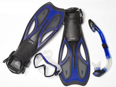 New silicone diving dive gear mask snorkel snorkeling fins mens