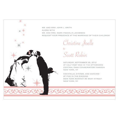 Wedding Reception Personalized Stationery VINTAGE HOLLYWOOD Invitation